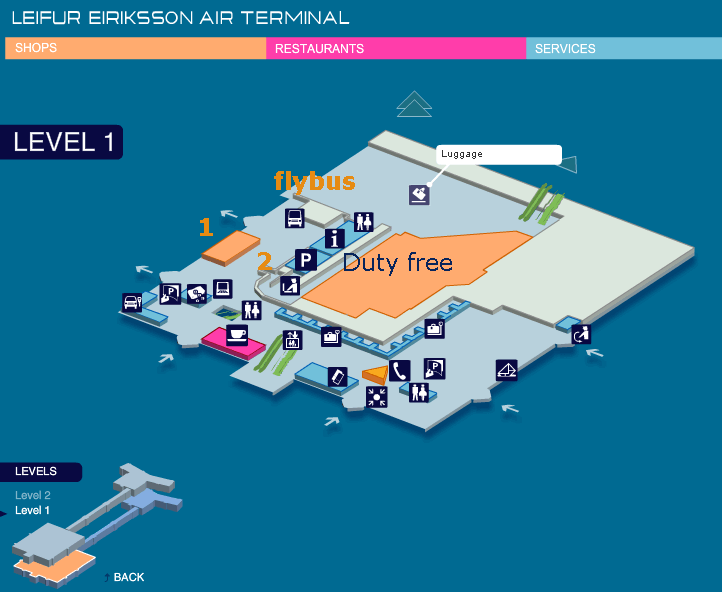 Kef terminal level 1 map