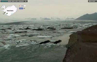 Icebergs lagoon Jokulsarlon