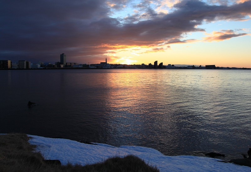 2011-02-18 Reykjavik, sunset