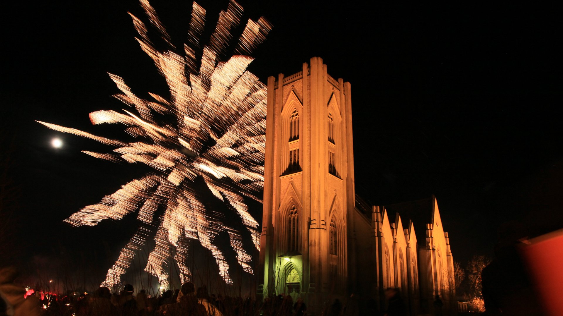 Landakotskirkja on New Year Eve